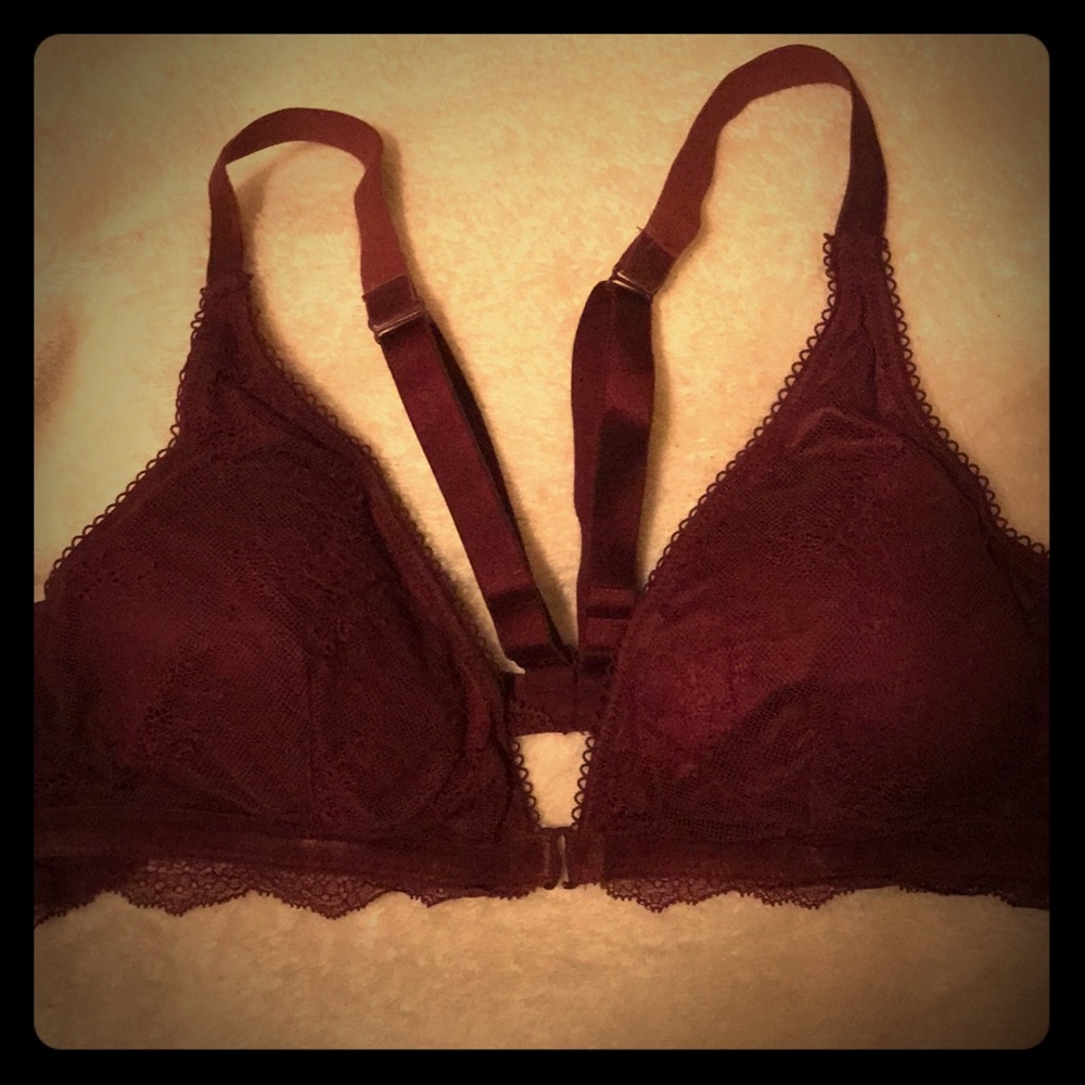 Victoria’s Secret Wine Lace Bralette